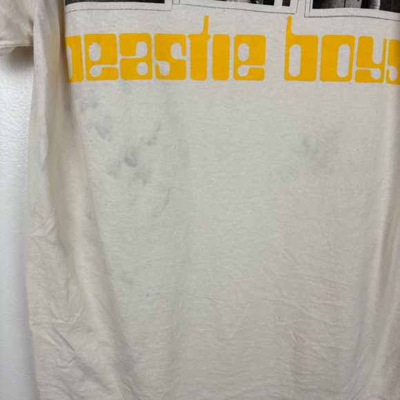 Beastie Boys Hello Nasty Short Sleeve Pullover Tour Tee in Tan/Yellow/Multicolor - Picture 5 of 8